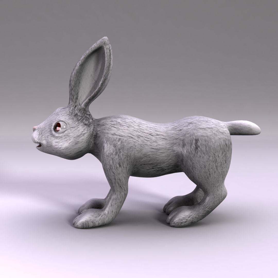 Rabbit Low-poly 3D model_1