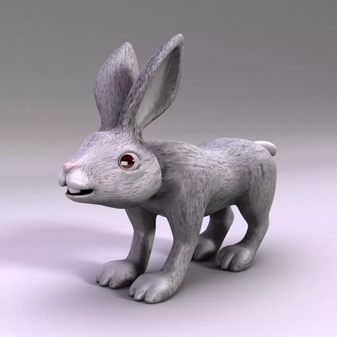 Rabbit Low-poly 3D model_0