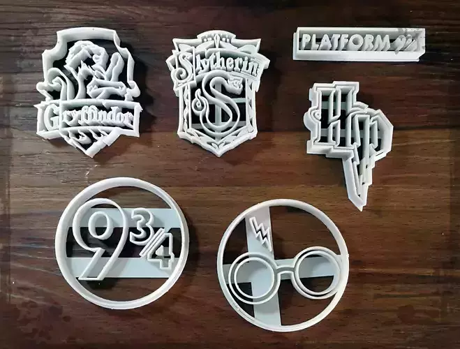 Harry Potter cookie cutters 3D print model