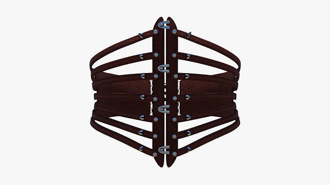Punk Corset 01 Low-poly 3D model