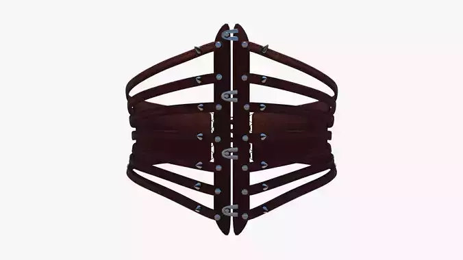 Punk Corset 01 Low-poly 3D model Punk Corset 01 Low-poly 3D model