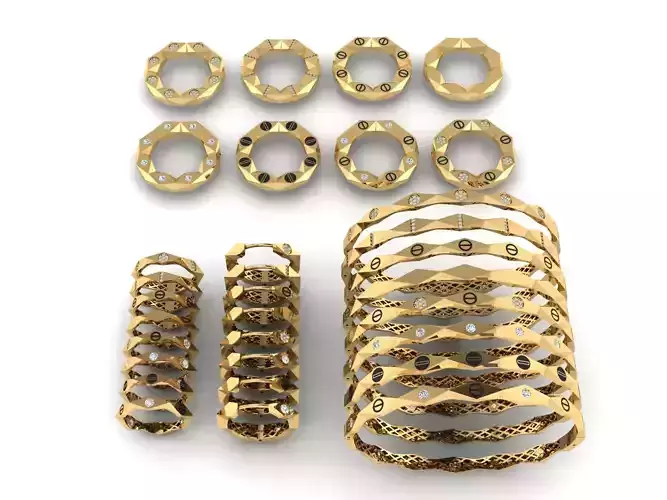 Geometric set collection in different edits