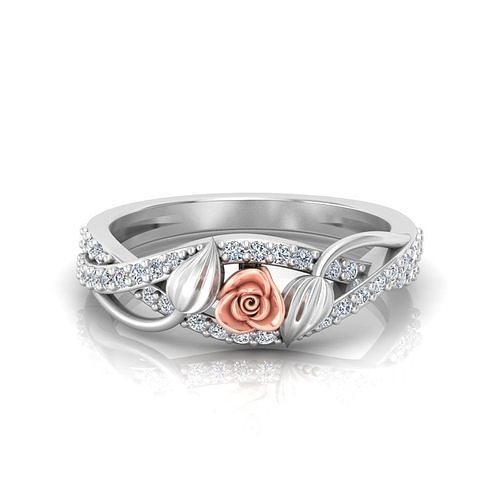 Rose Blossom Diamond Ring  3D print model