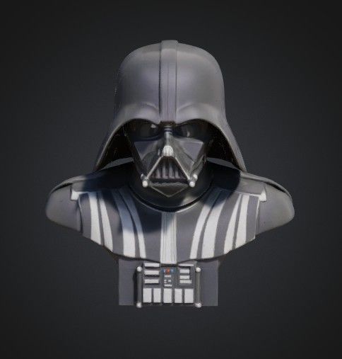 Dark vador Bust 3D print model_1
