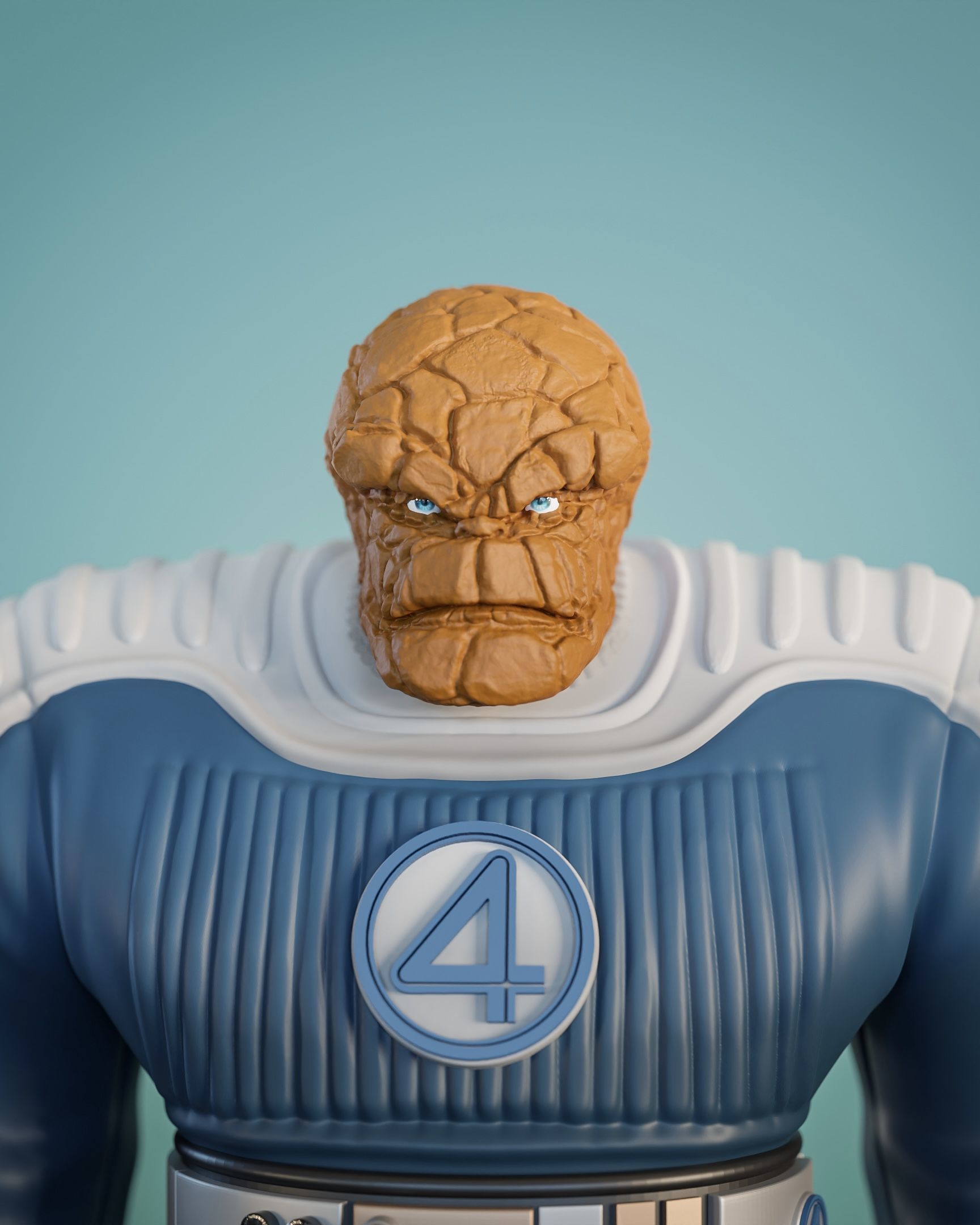 The Thing 2025 Fan Art Fantastic Four First Steps Inspired 3D model_3