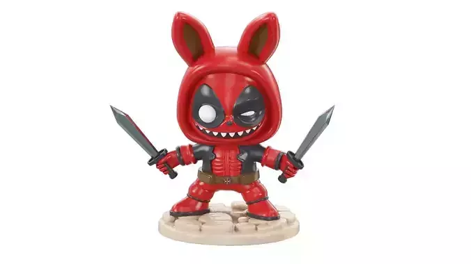 LABUBU Deadpool Figure