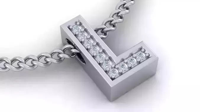 Initial Letter Pendant L