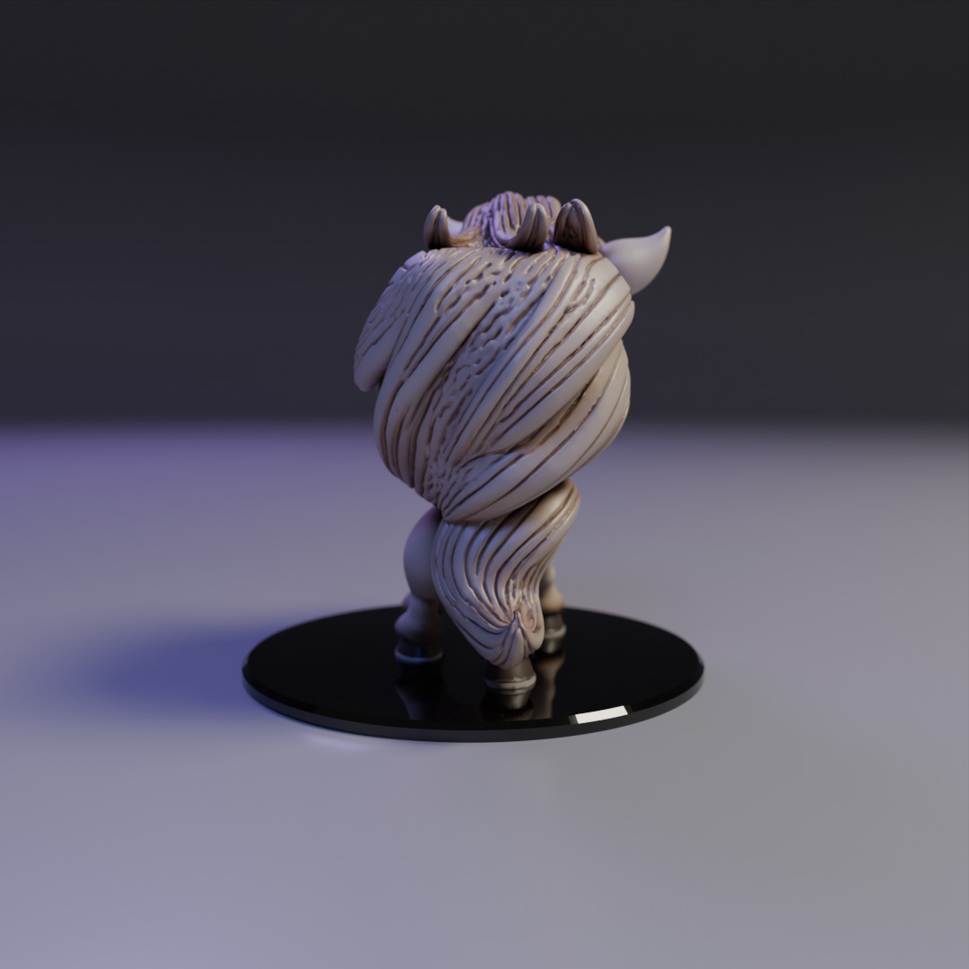 cartoon horse 3D print model_13