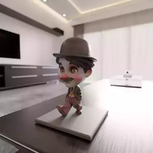 charlie chaplin 3D print model