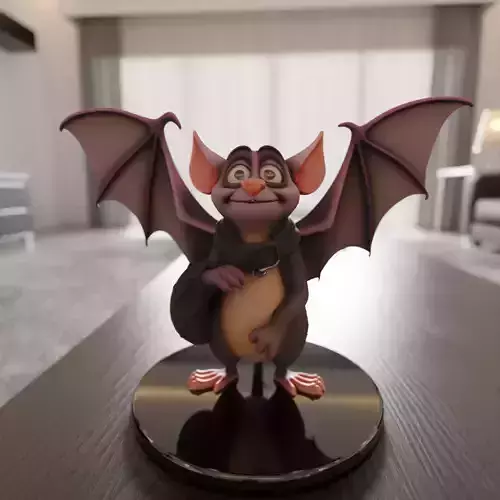 morcego carteiro 3D print model