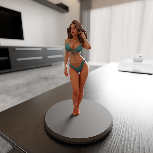 pin-up bikini 3D print model