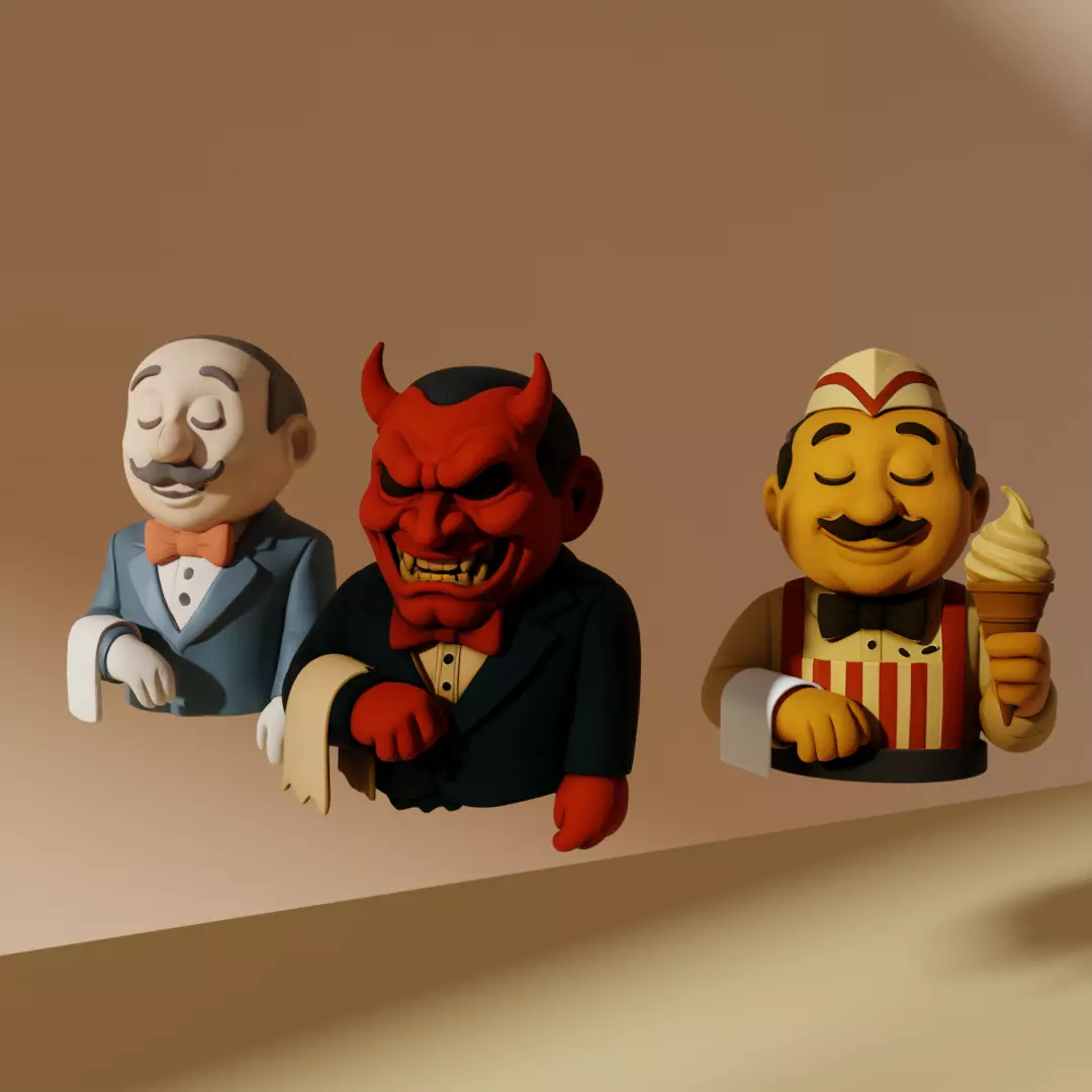 Jenkins Mascot Variants 3D model