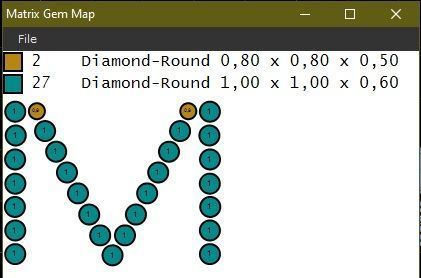 Initial Letter Pendant M 3D print model_5