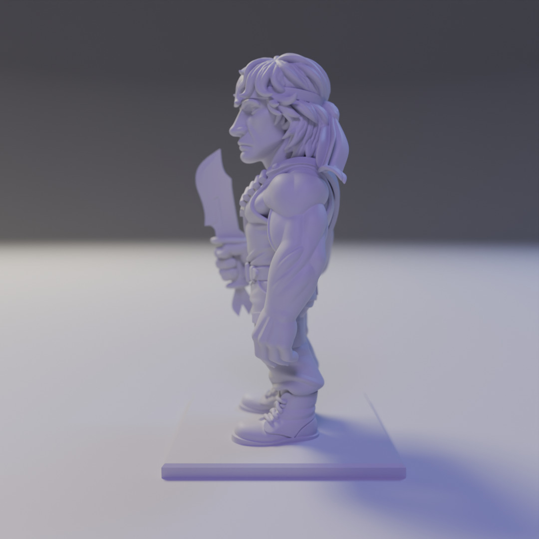 Rambo chibi 3D print model_4