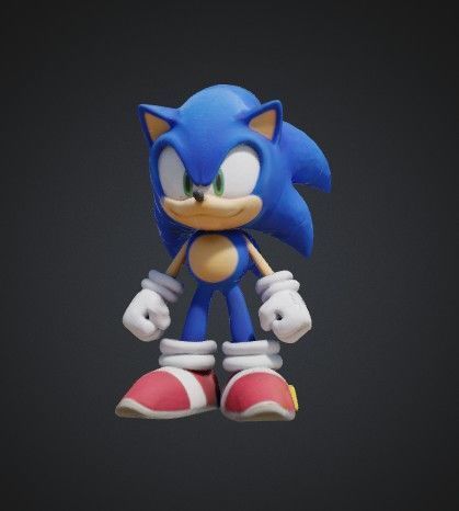Sonic the hedgedog Free 3D print model_1