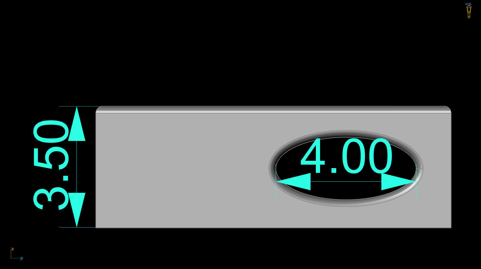 Initial Letter Pendant N 3D print model_4