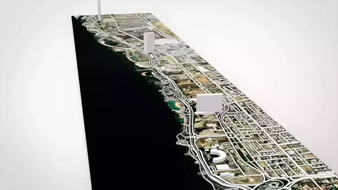 The Jeddah Street Circuit Saudi Arabia 3D model