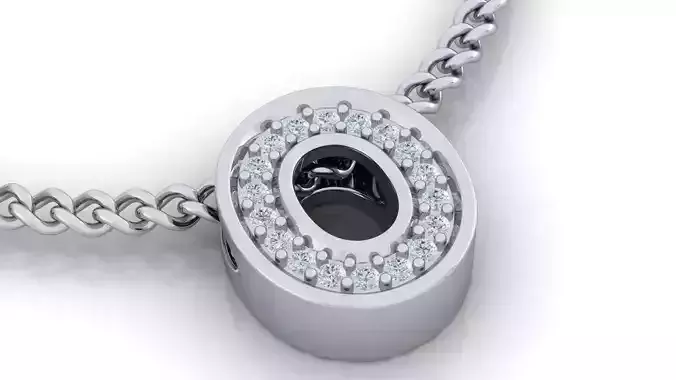 Initial Letter Pendant O