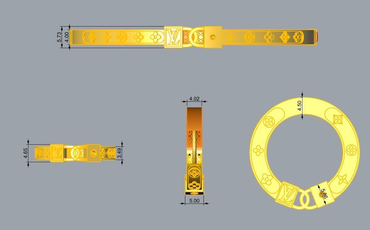 Branded enamel set 3D print model_2