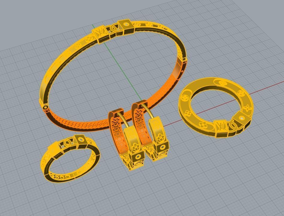Branded enamel set 3D print model_3