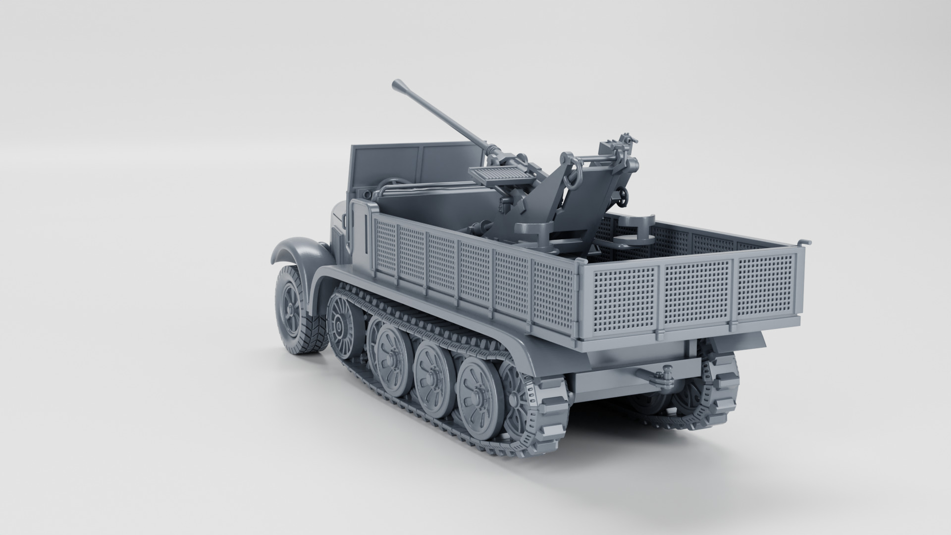 Sd Kfz 6-2 - 37mm Flak 36 Auf 5t Zugkraftwagen 3D print model_8