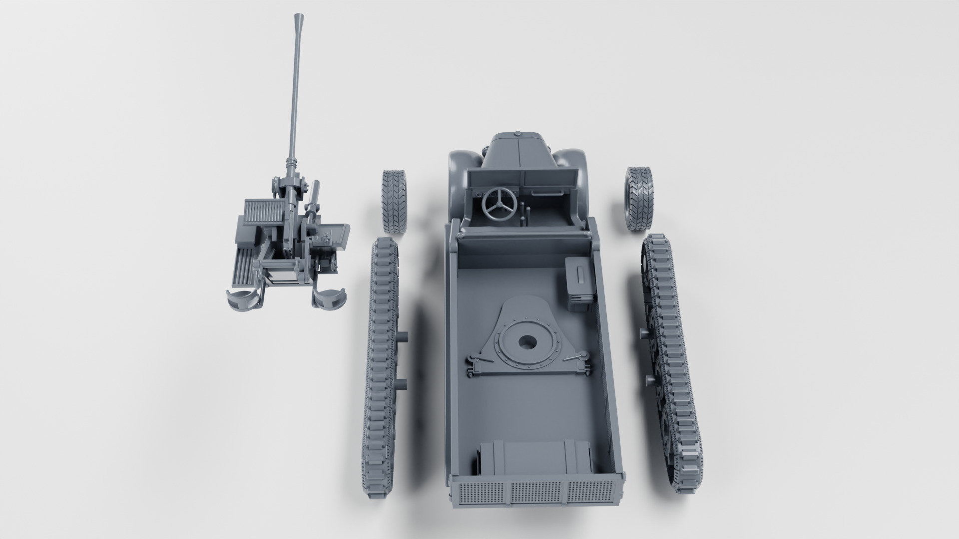 Sd Kfz 6-2 - 37mm Flak 36 Auf 5t Zugkraftwagen 3D print model_17