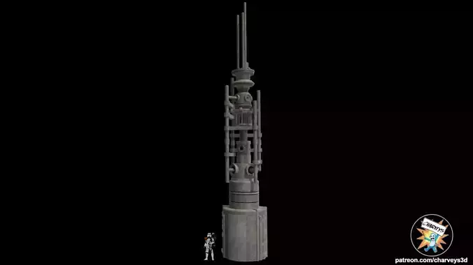  Star Wars Mos Eisley Spire for 4 and 6 inch figures  3D print model