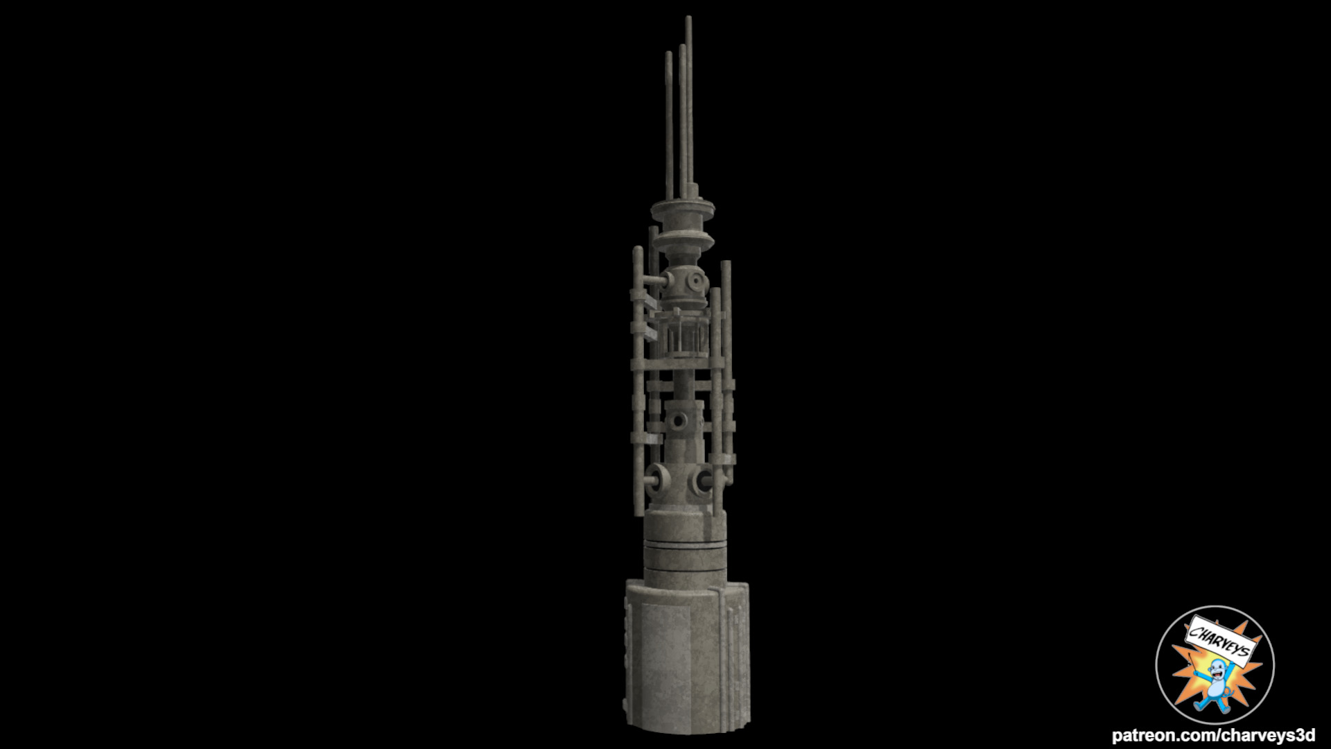  Star Wars Mos Eisley Spire for 4 and 6 inch figures  3D print model_1