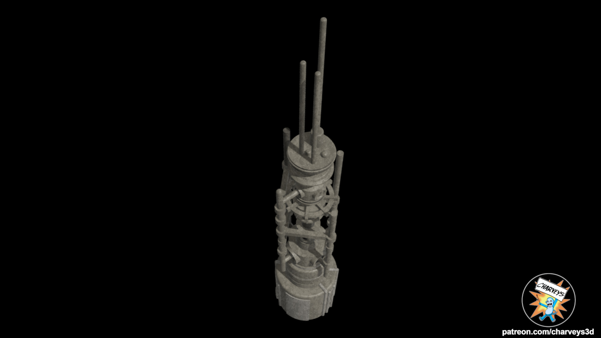  Star Wars Mos Eisley Spire for 4 and 6 inch figures  3D print model_5