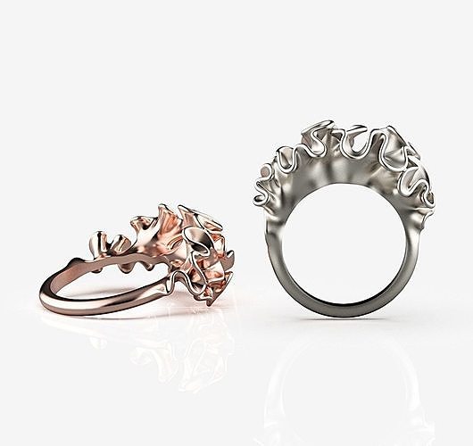Marine Flora Ring 3D print model