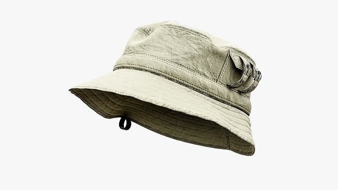 Bucket Hat Low-poly 3D model