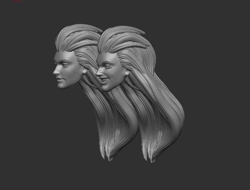 Volcana Headsculpt for Action Figures 3D print model_2