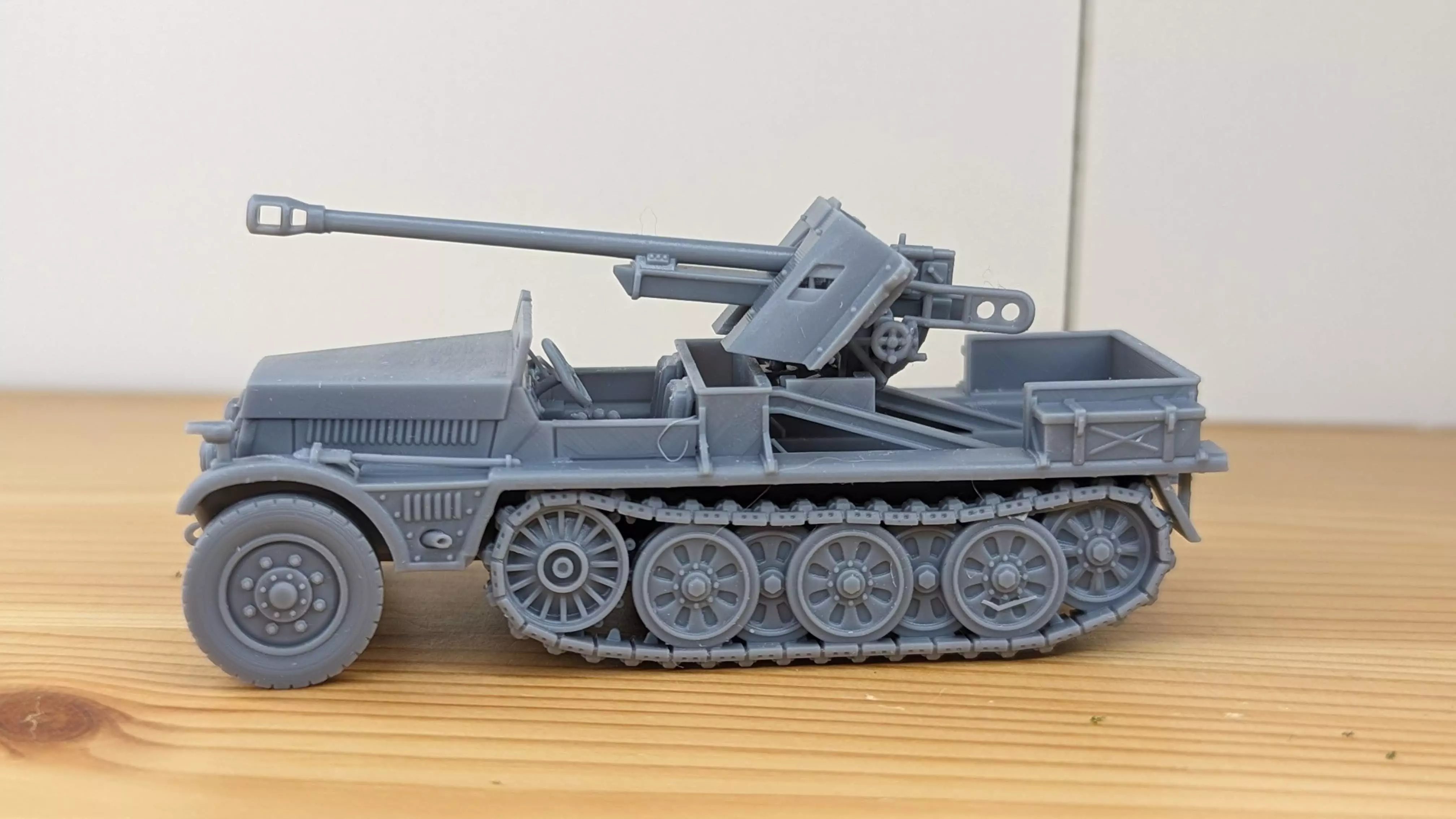 Sd Kfz 10-5 with armor and 5cm PAK 38 3D print model