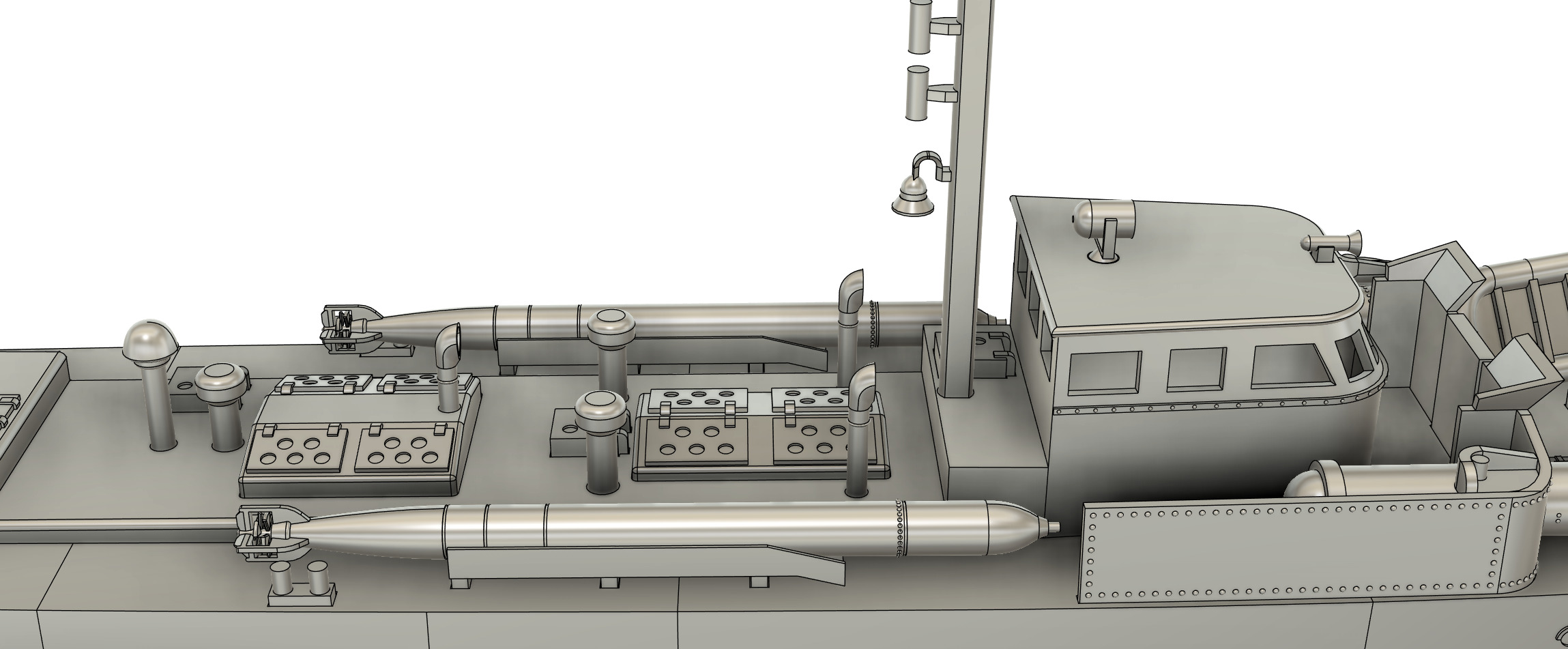 Schnellboot RC Model 1-48 Scale 3D print model_7