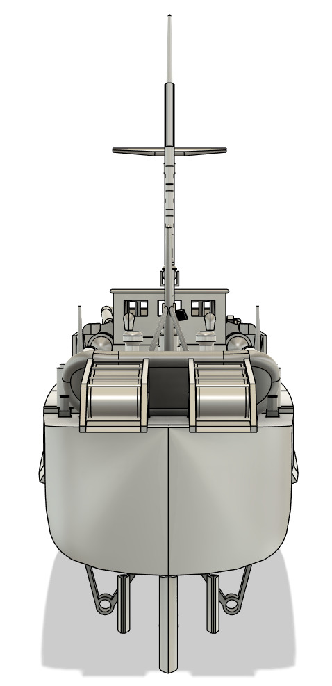 Schnellboot RC Model 1-48 Scale 3D print model_4