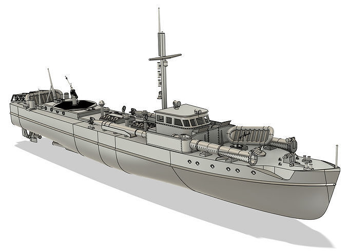 Schnellboot RC Model 1-48 Scale 3D print model