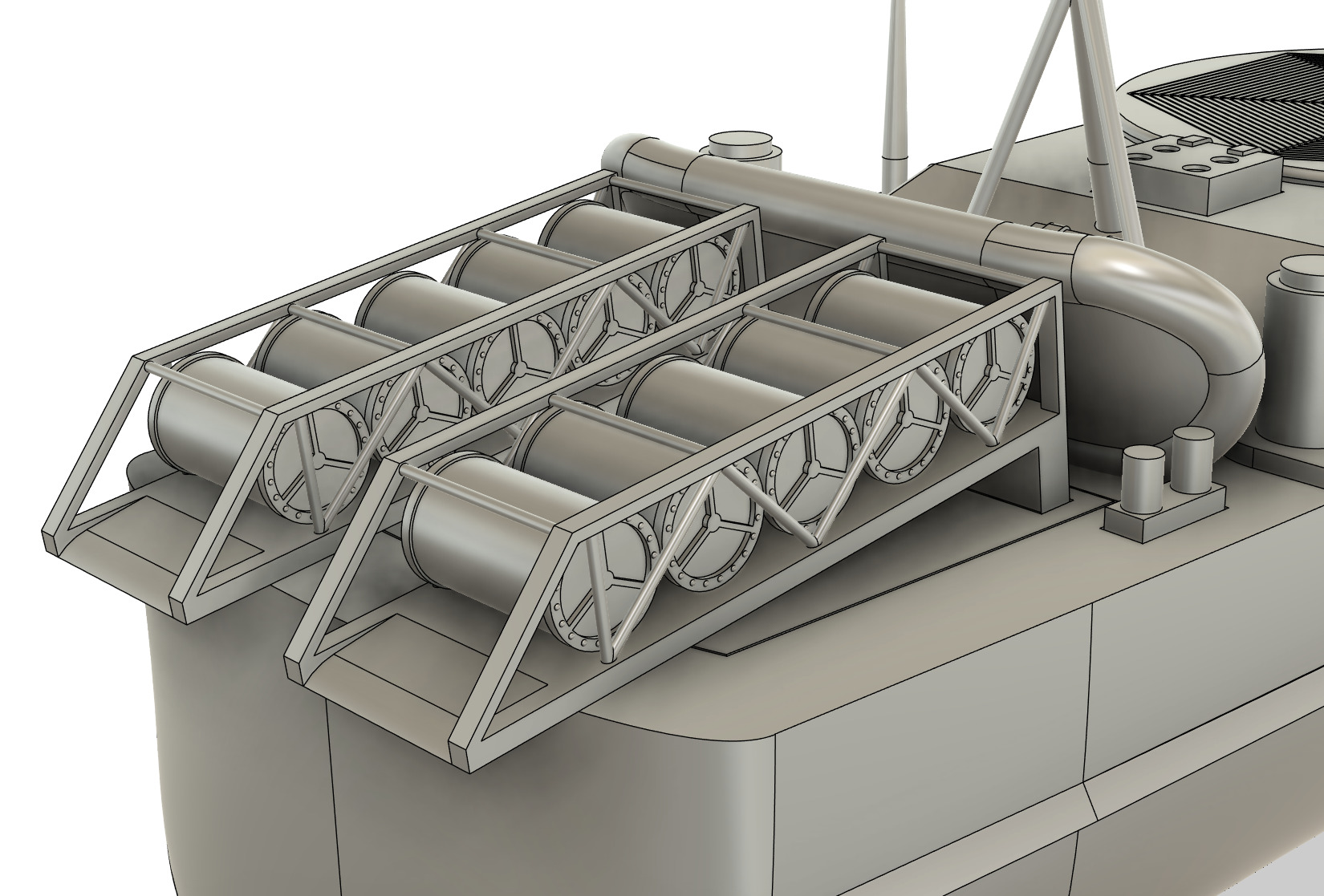 Schnellboot RC Model 1-48 Scale 3D print model_10