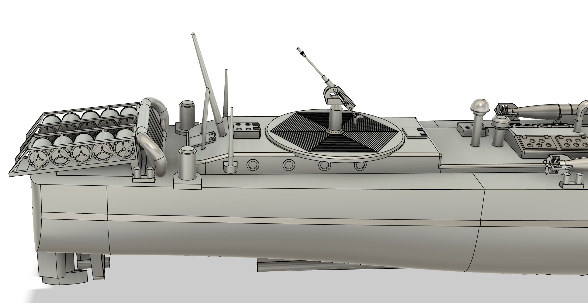 Schnellboot RC Model 1-48 Scale 3D print model_8