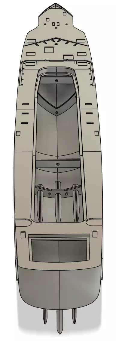 Schnellboot RC Model 1-48 Scale 3D print model_13