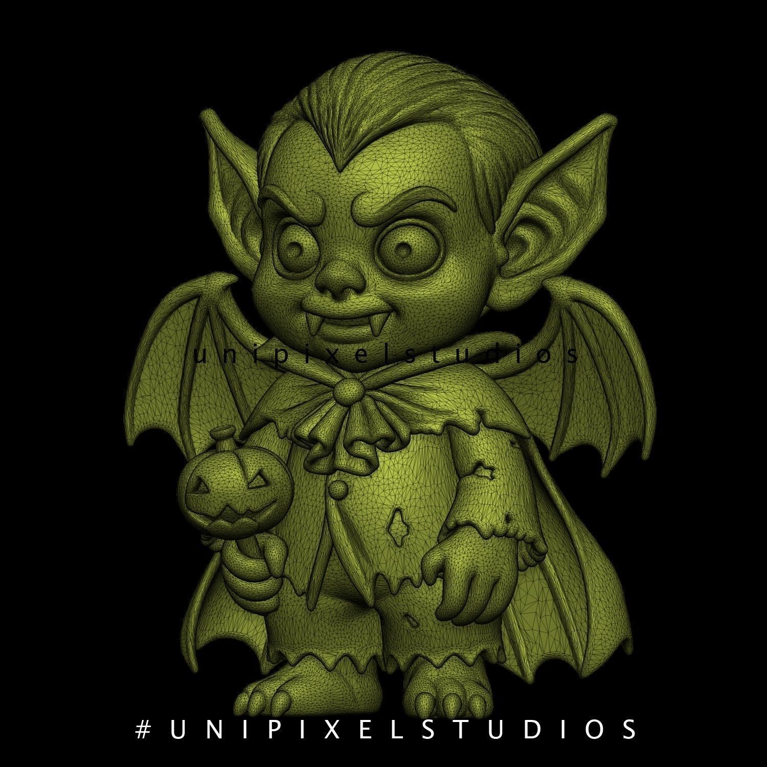 Dracula 3D pirnt STL holloween 3D print model_6