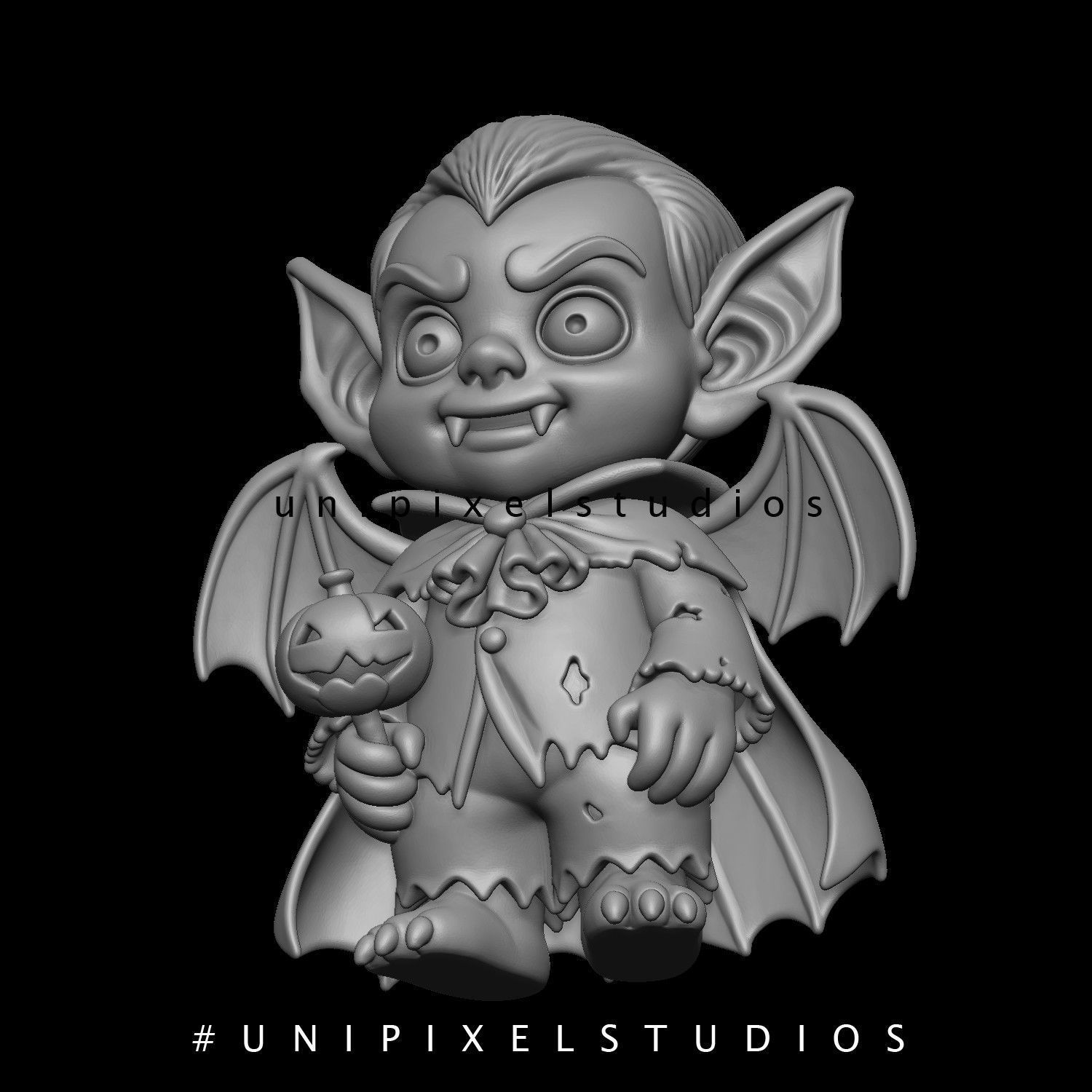 Dracula 3D pirnt STL holloween 3D print model_3