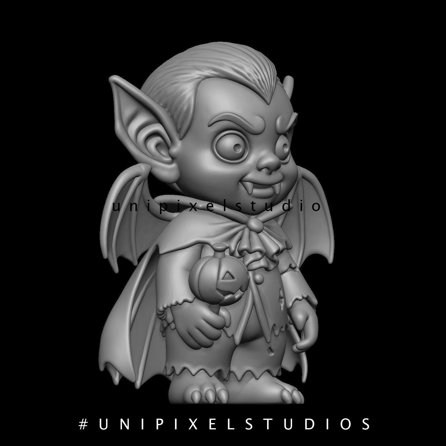 Dracula 3D pirnt STL holloween 3D print model_1