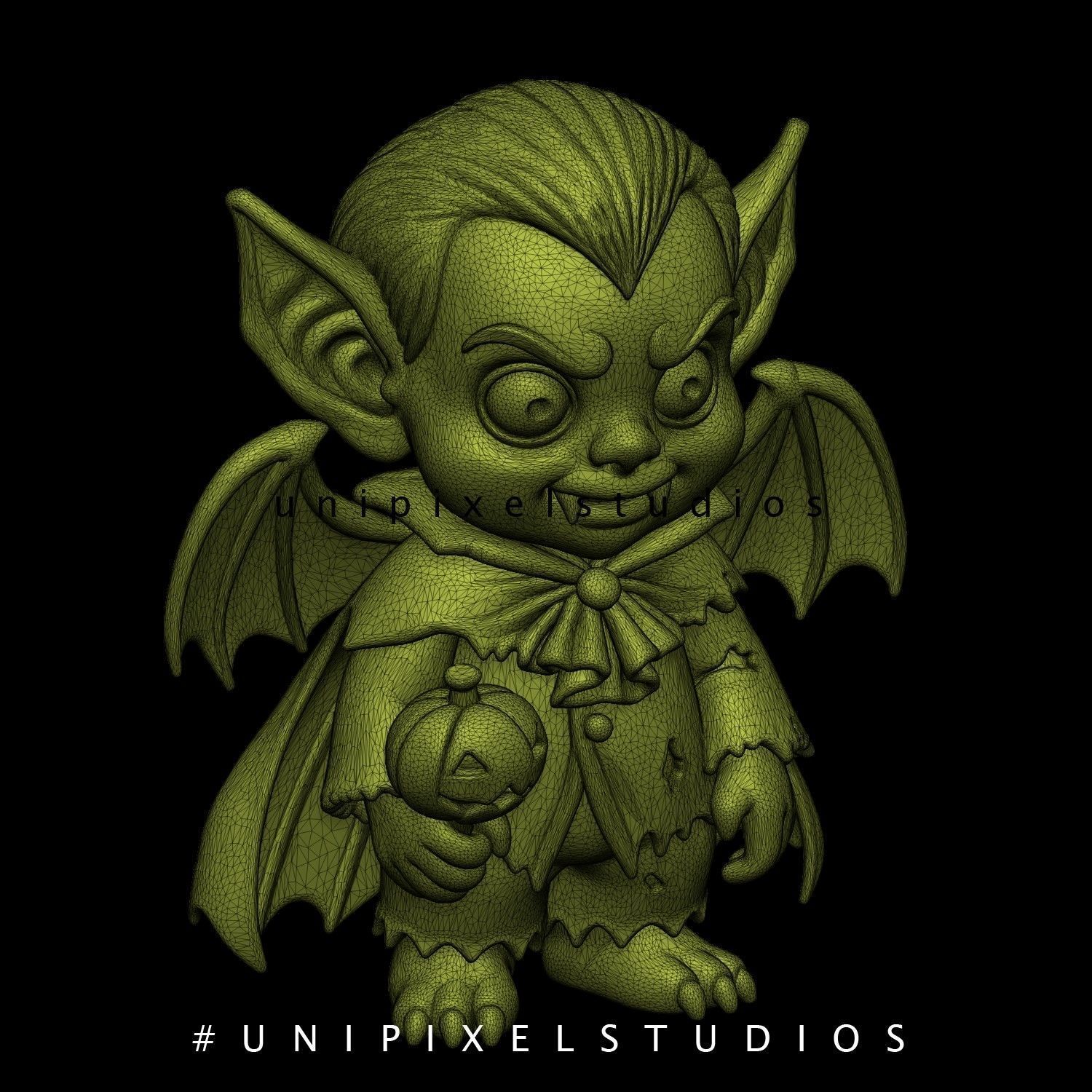 Dracula 3D pirnt STL holloween 3D print model_7