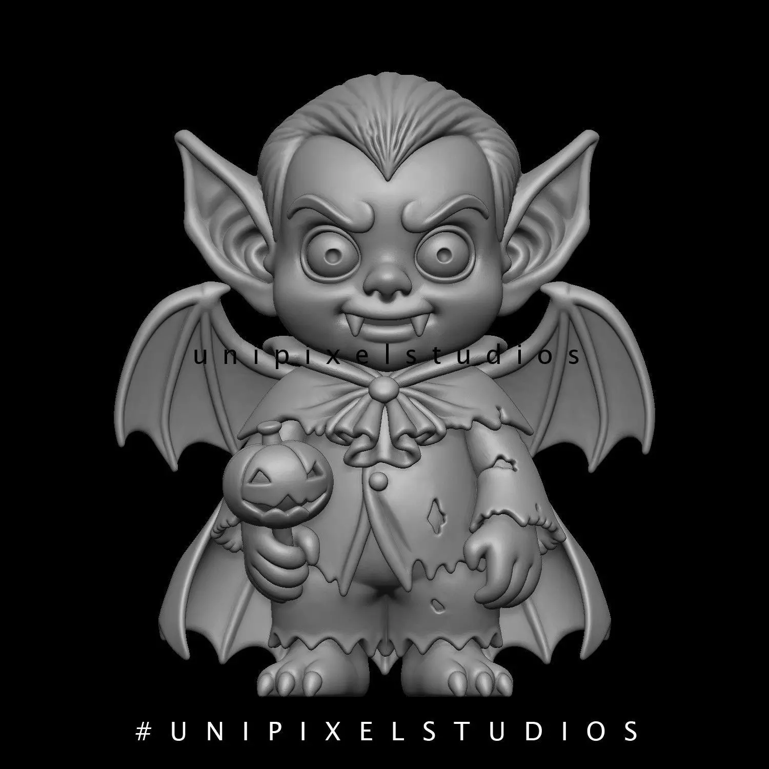 Dracula 3D pirnt STL holloween 3D print model_0