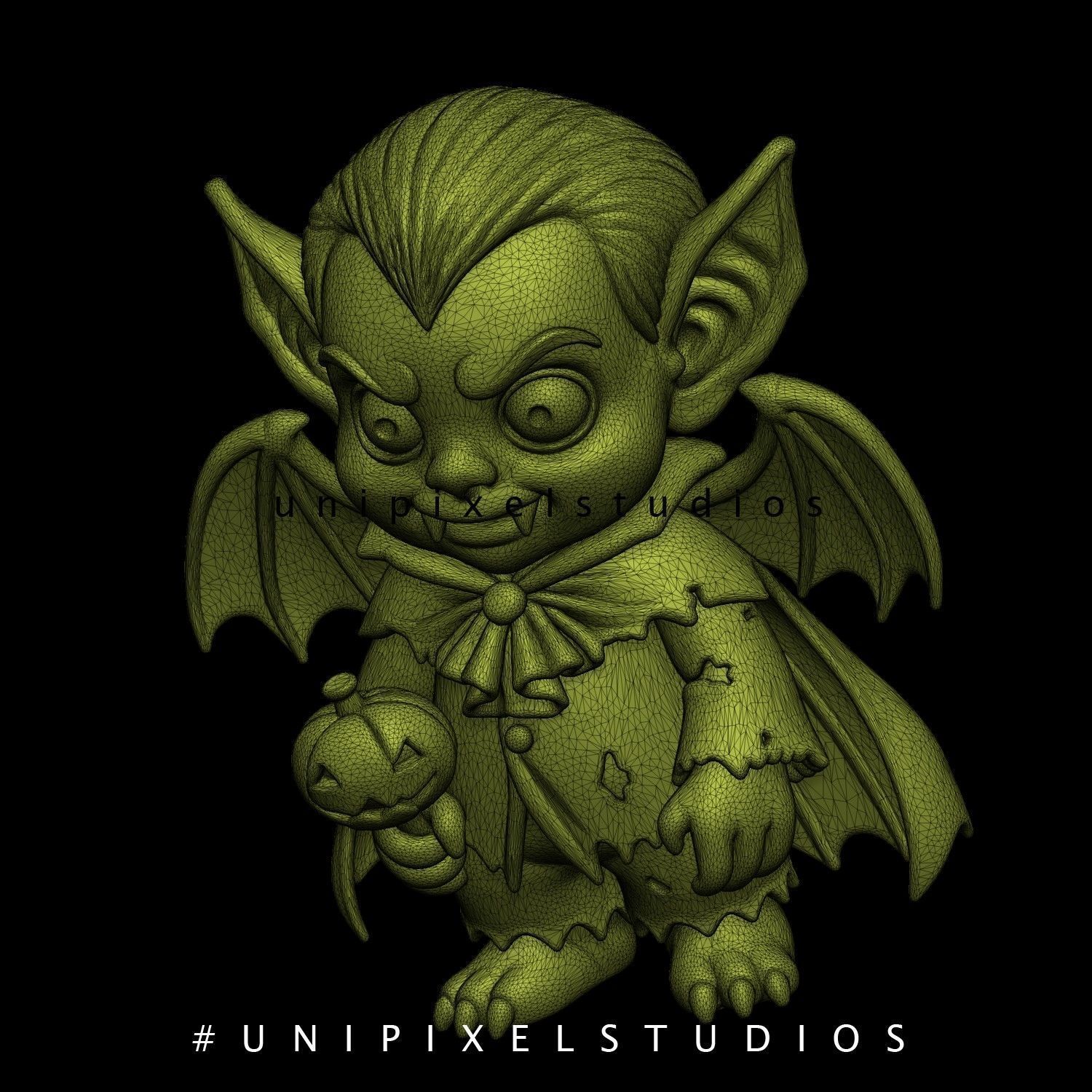 Dracula 3D pirnt STL holloween 3D print model_8