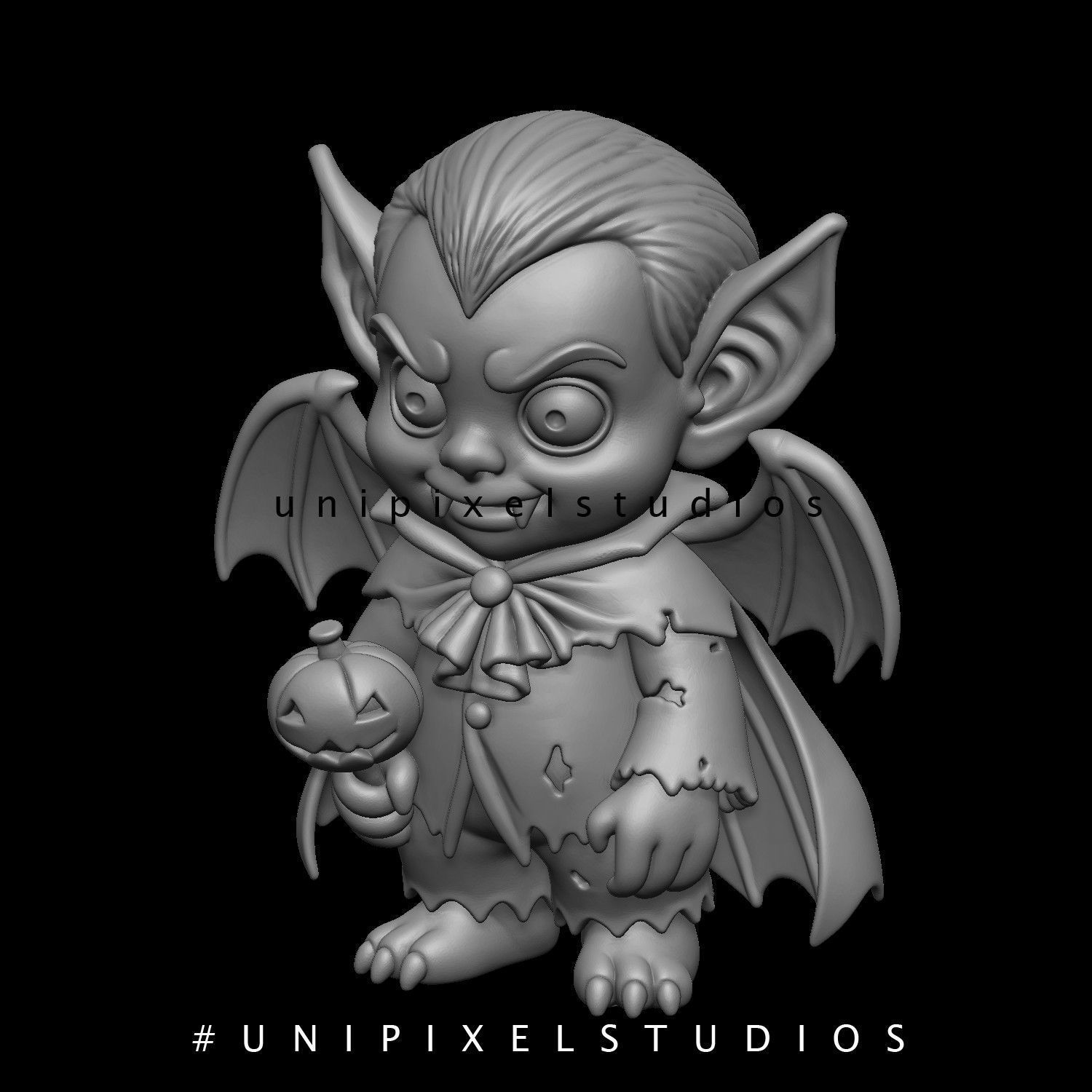 Dracula 3D pirnt STL holloween 3D print model_2