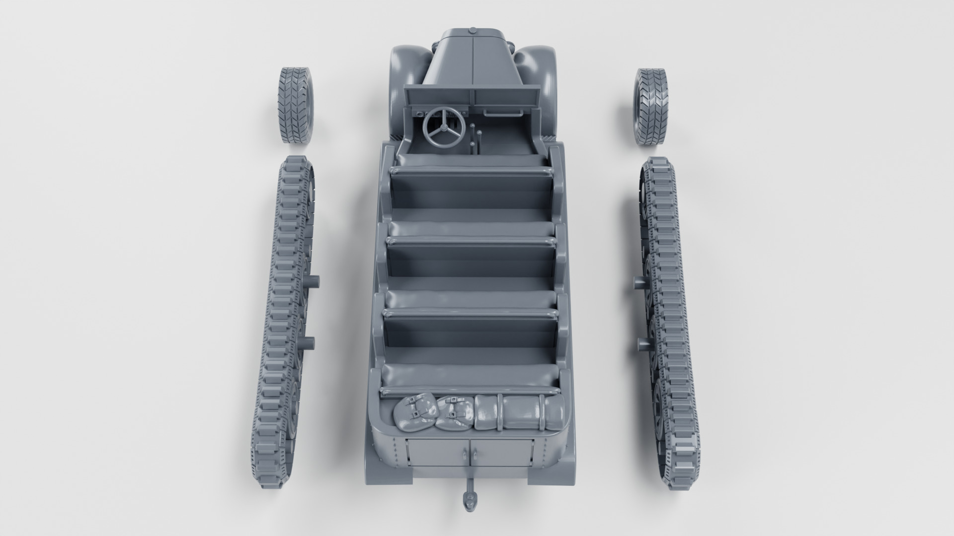 Sd Kfz 6 Zugkraftwagen 5t 3D print model_10