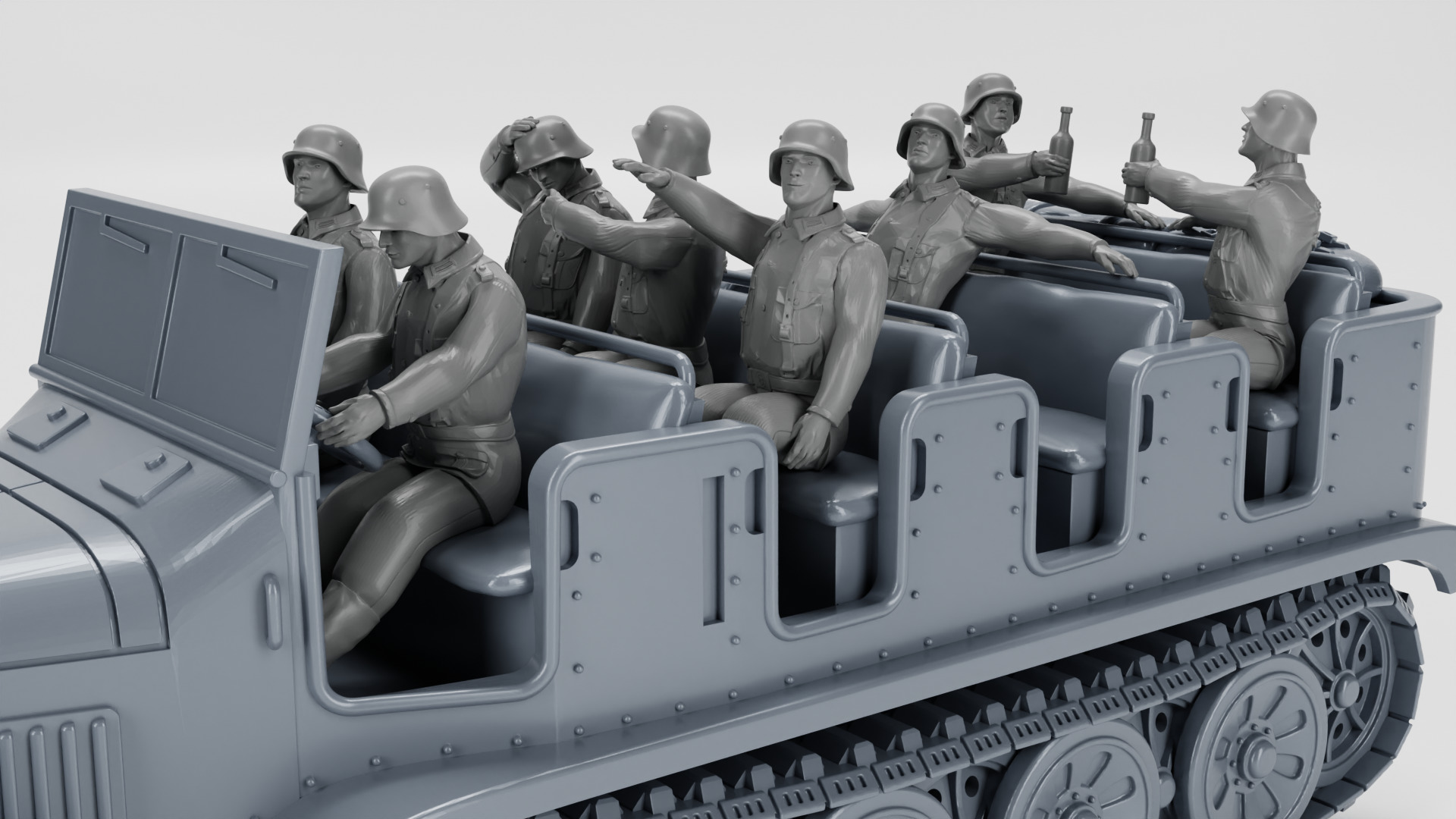 Sd Kfz 6 Zugkraftwagen 5t 3D print model_6