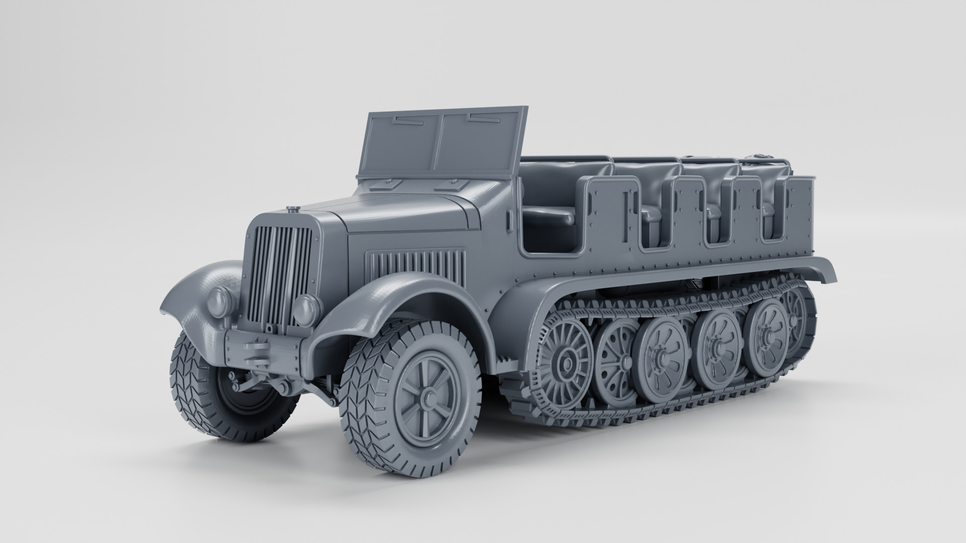 Sd Kfz 6 Zugkraftwagen 5t 3D print model_2