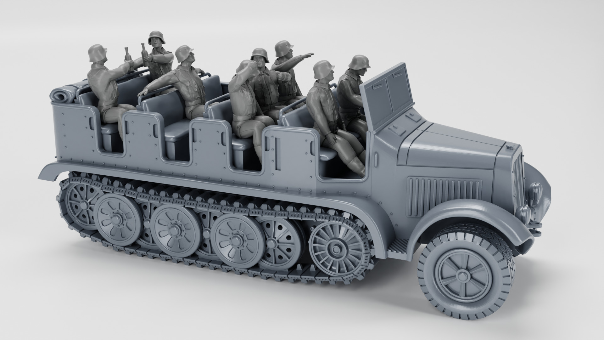 Sd Kfz 6 Zugkraftwagen 5t 3D print model_7